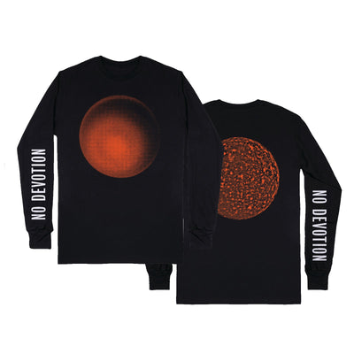 NO DEVOTION • Planet • Black • Long-Sleeve T-Shirt