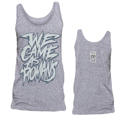 Scratchy Text Heather Gray Tank Top