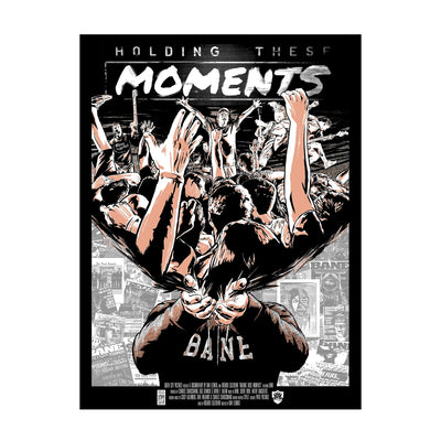 "Slightly Damaged" Holding These Moments Tan 18X24 Screen Printed