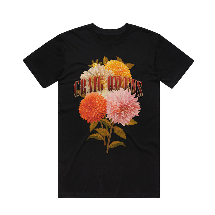 Flowers • Black • T-Shirt