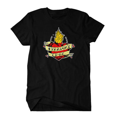 Sxe Tattoo Heart • Black • T-Shirt