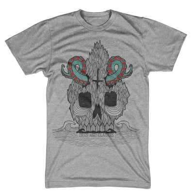 Tenta-Skulls • Heather Grey • T-Shirt