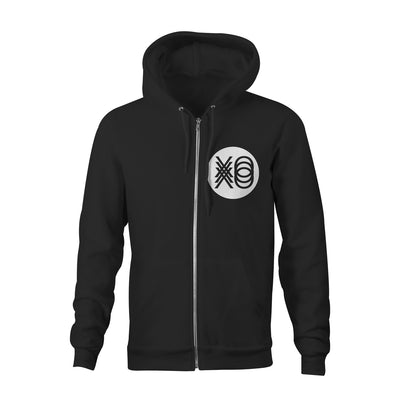 Circle Logo Black Zip-Up